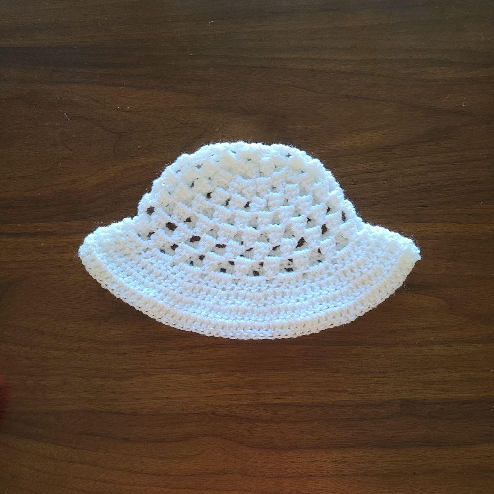 Hand Crocheted Baby Toddler Sun Hat